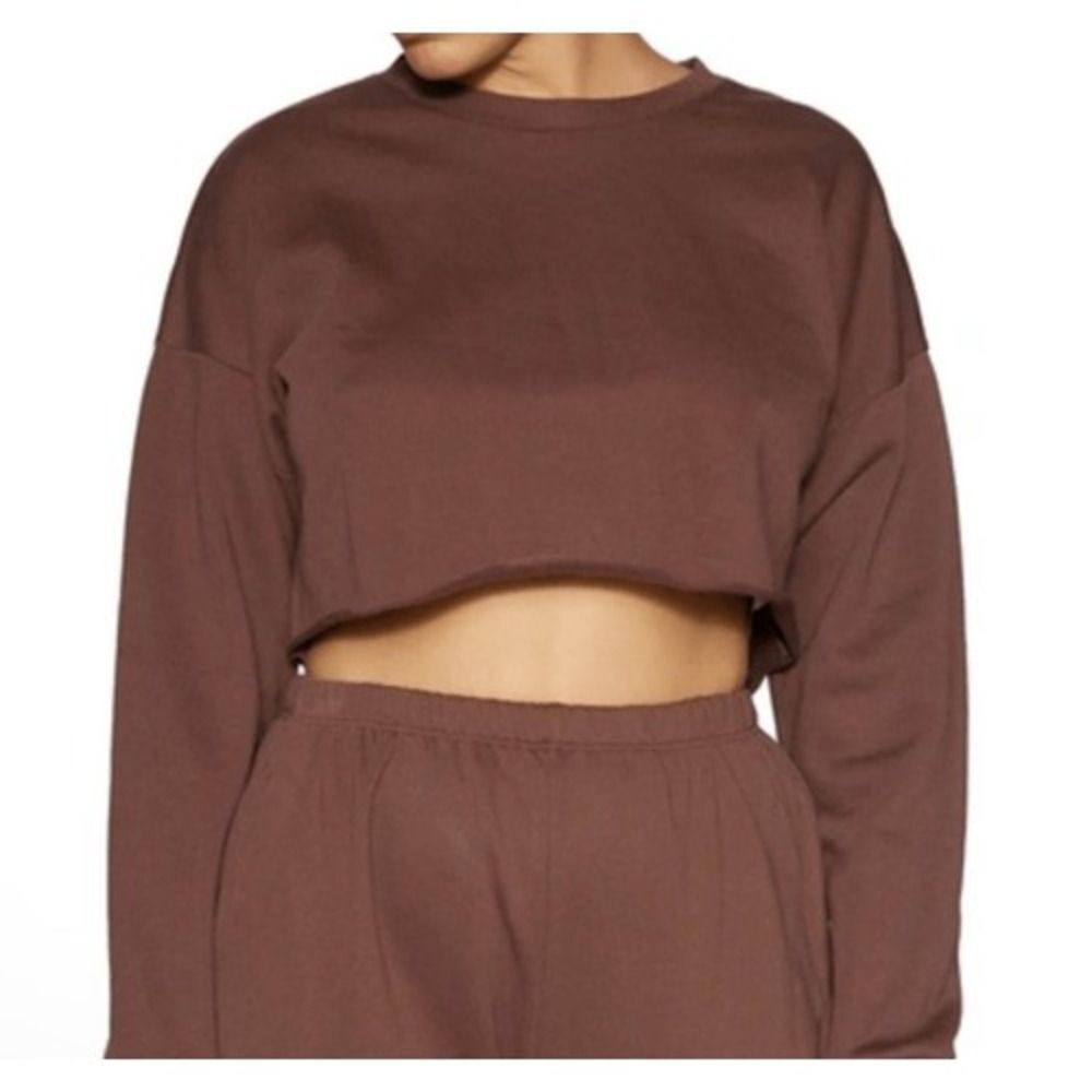 Naked Wardrobe Cropped Sweatshirt